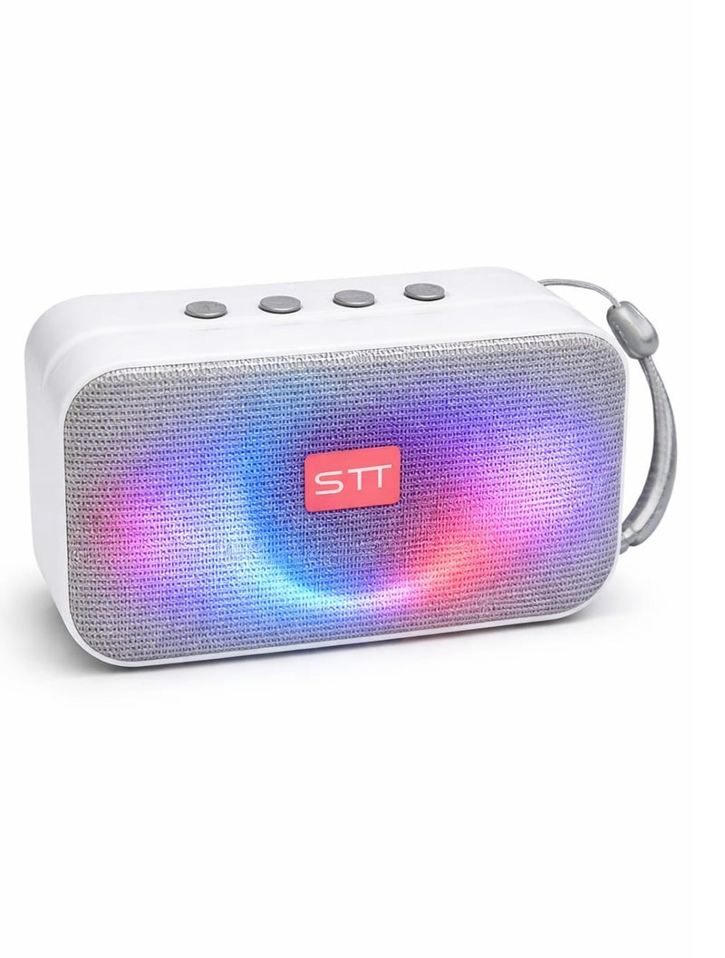 STT-A011 Portable Bluetooth LED Speaker – 10W Powerful Sound, Wireless Speaker with Colorful Lights, USB/TF Card Player - Image 2